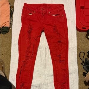 VIP Red Skinny Jeans for Women
